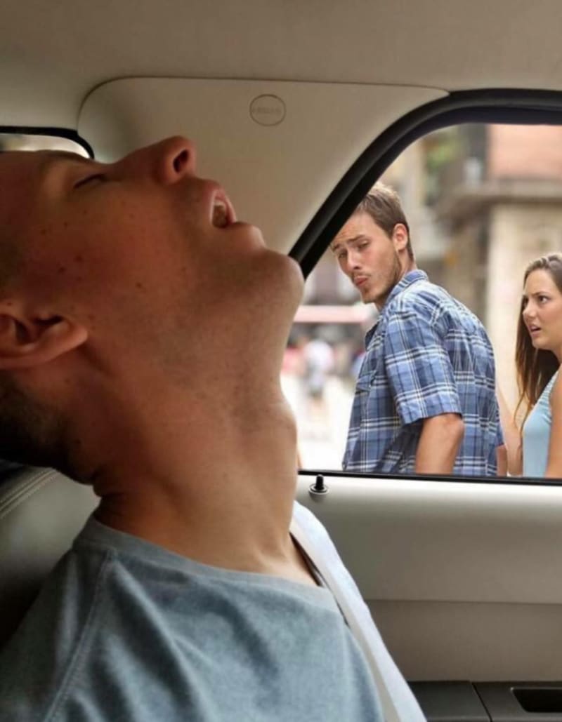 Týpek usnul v autě - bitva ve Photoshopu 8