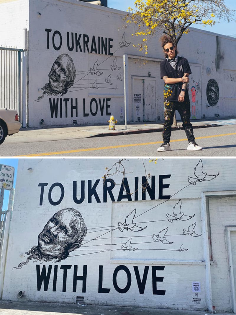Světové pouliční umění na podporu Ukrajiny 13