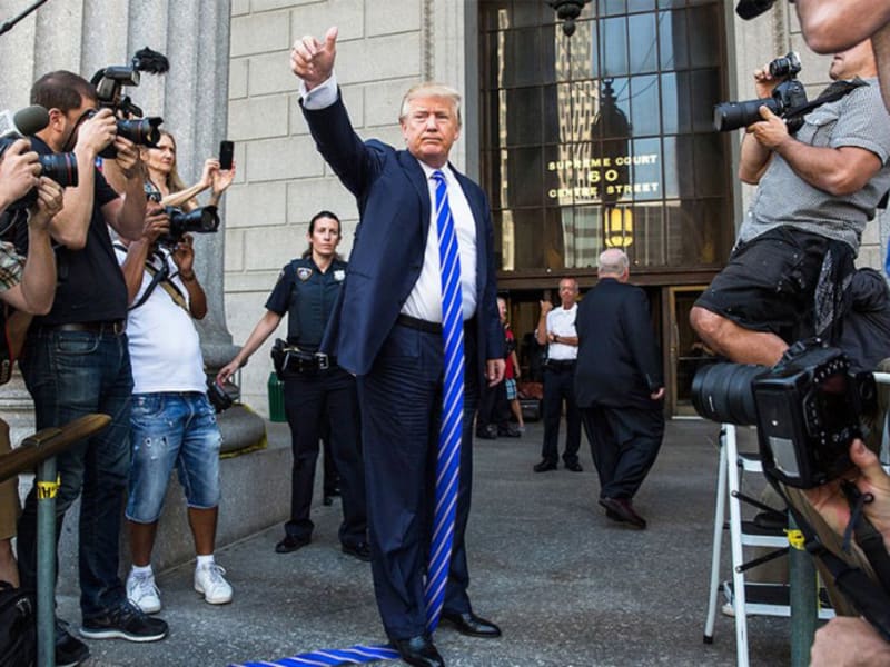 Trump a jeho fakt dlouhé kravaty 16