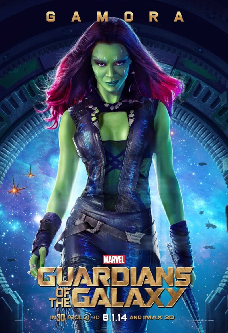 Gamora ze Strážců Galaxie (Zoe Saldana)