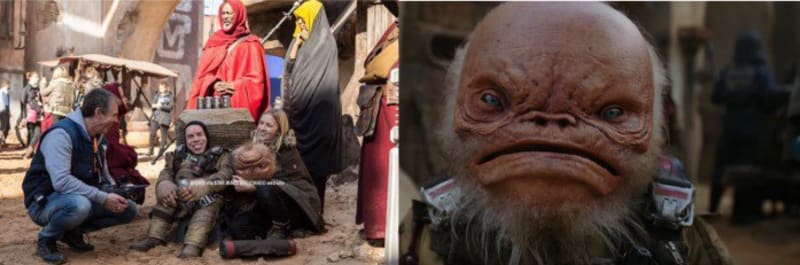 6) Warwick Davis - Slavný trpasličí herec si poprvé zahrál ve Star Wars už v Návratu Jediho, nyní se vrátil jako Weeteef Cyu-Bee, jeden z Gerrerových povstalců na planetě Jedha.