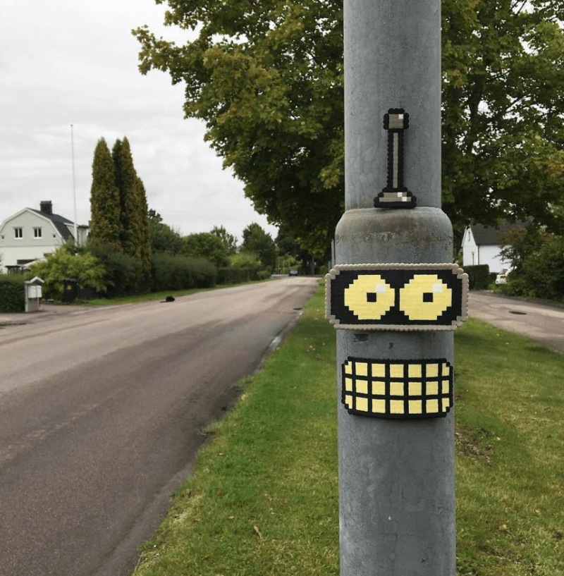Geniální pixel art v ulicích 2