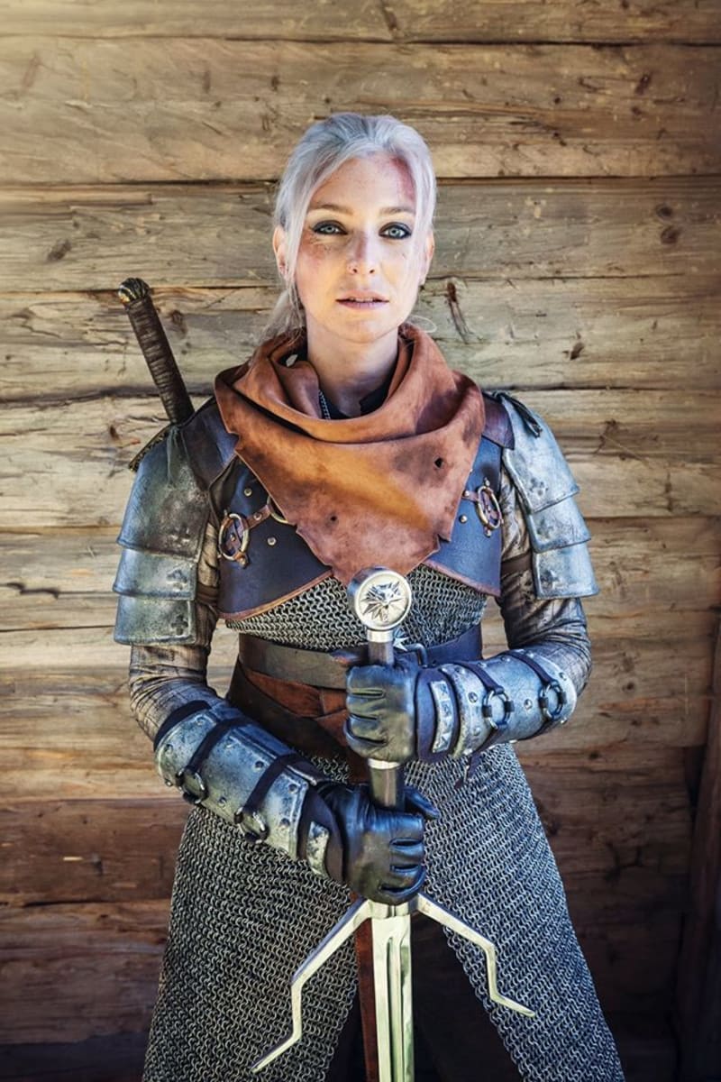 Alžběta Trojanová v kostýmu Geralta