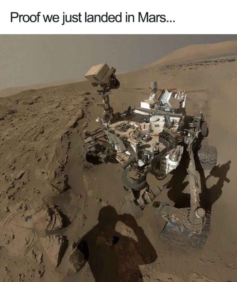 Důkaz, že jsme přistáli na Marsu