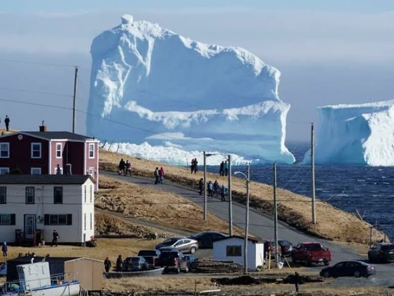 Ledová kra u břehů kanadského Newfloundlandu