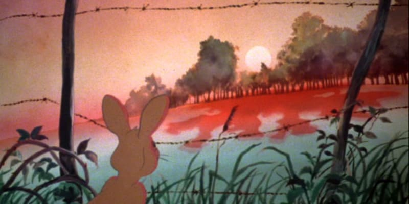 10) Daleká cesta za domovem (1978) - Mezi pokojnými kopci v Anglii žije malé společenství králíků, kteří se musí po útoku na jejich noru dát na útěk, aby se zachránili před jistou smrtí.