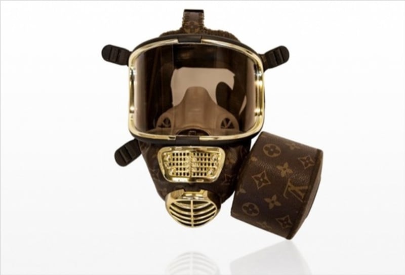 Plynová maska značky Louis Vuitton