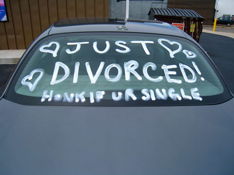 Oslavná auta právě rozvedených 5