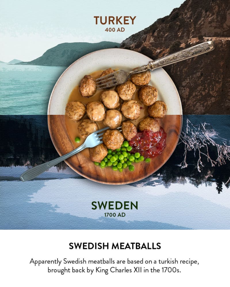 Švédské masové koule - receptura pochází z Turecka, odkud ji dovezl v sedmnáctém století švédský král Karel XII.