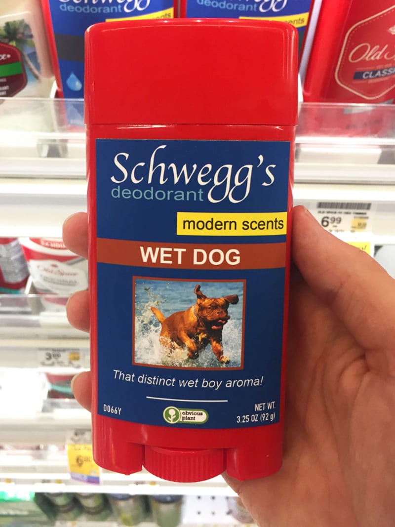 Deodorant s vůní mokrého psa - oblíbené aroma vlhkého mazlíčka