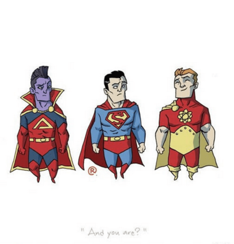 Superman, DC (1938) / Hyperion, Marvel (1969)