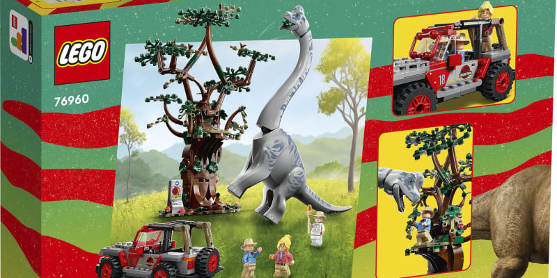 Lego podoba slavné scény z Jurského parku