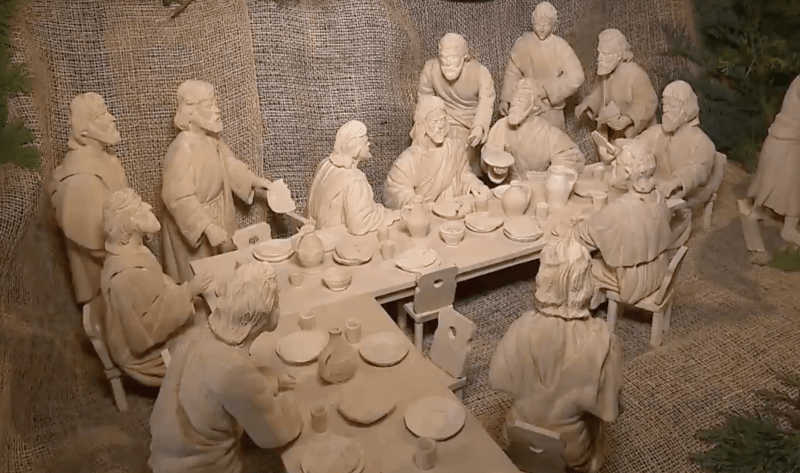 Pašijový betlém v Bechyni a Poslední večeře Páně