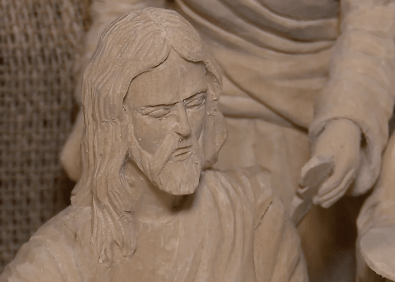 Pašijový betlém v Bechyni a ukřižování Ježíše Krista