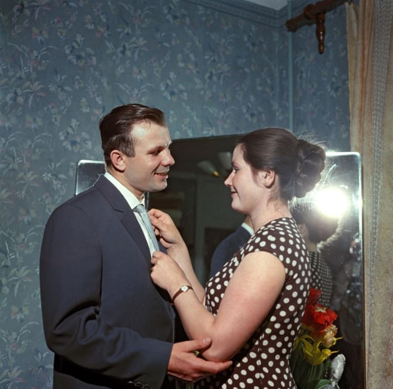 Manželé se po Gagarinově letu do Vesmíru stali nejdůležitějším symbolem sovětské propagandy.