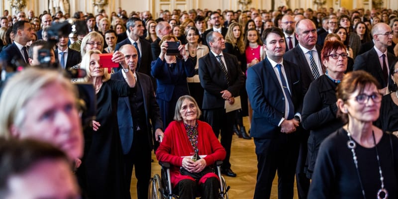 Němcová se letos zúčastnila i inaugurace prezidenta. 