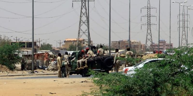 Armádní vojáci v Chartúmu