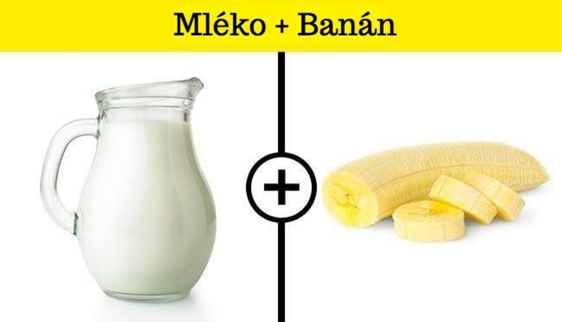 Mléko a banán