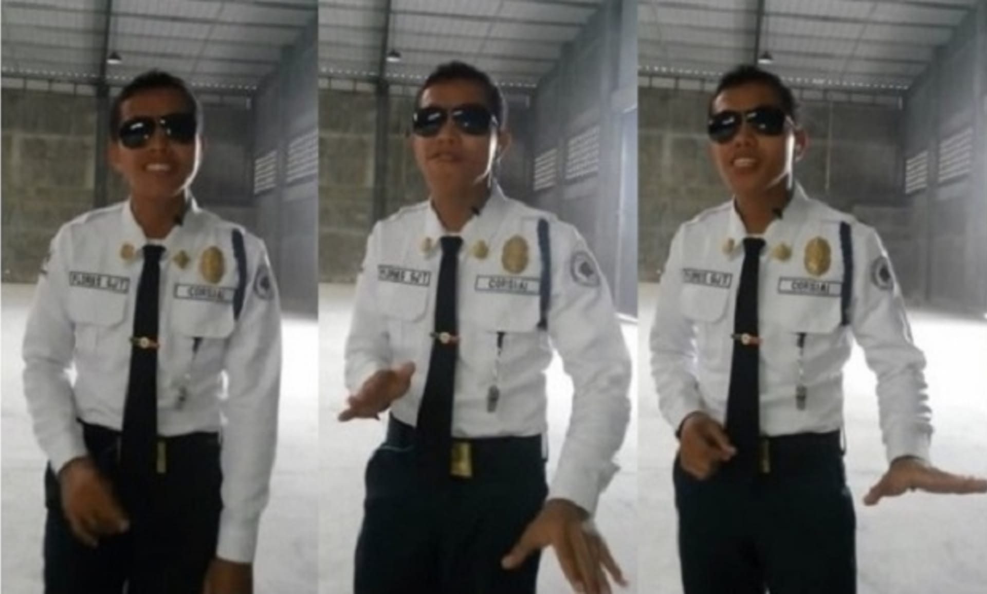 Filipínský policista zpívat opravdu umí!