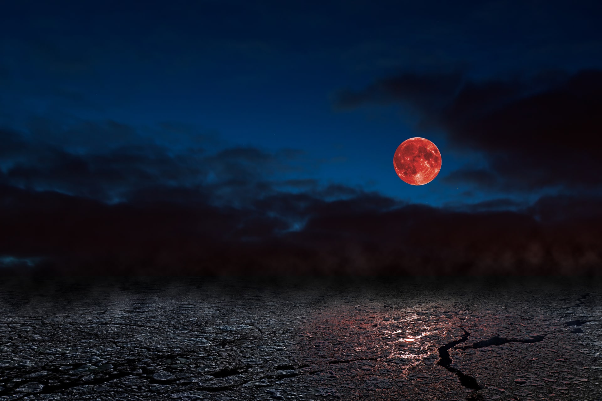 Modrý krvavý Měsíc se objeví na obloze v lednu