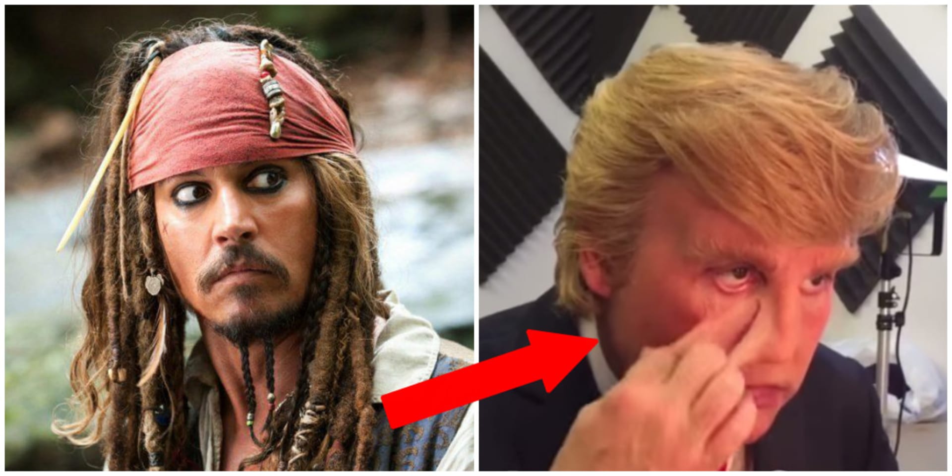 Johnny Depp jako Donald Trump je děsivá záležitost