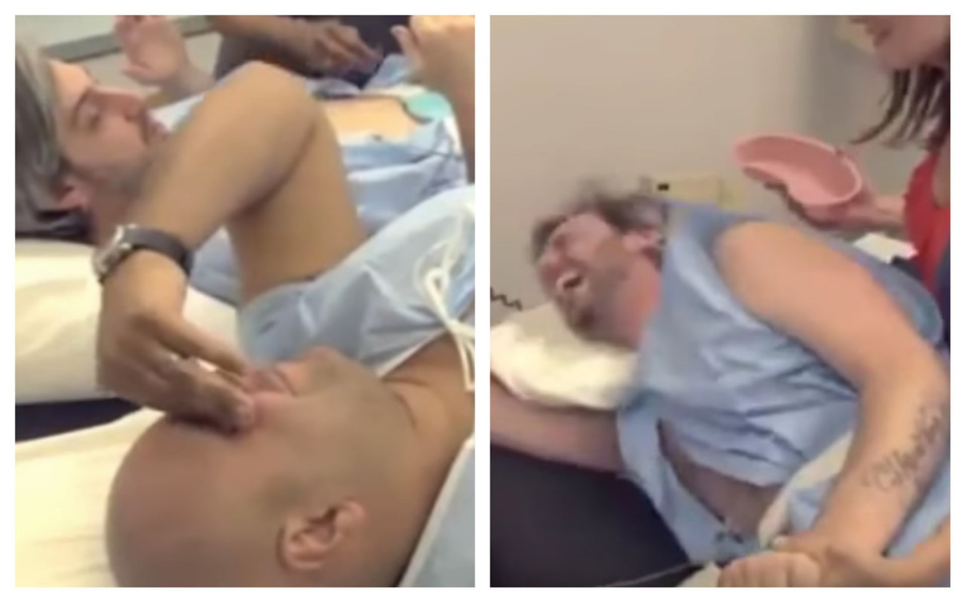 Dva ženatí muži si vyzkoušeli bolesti při porodu