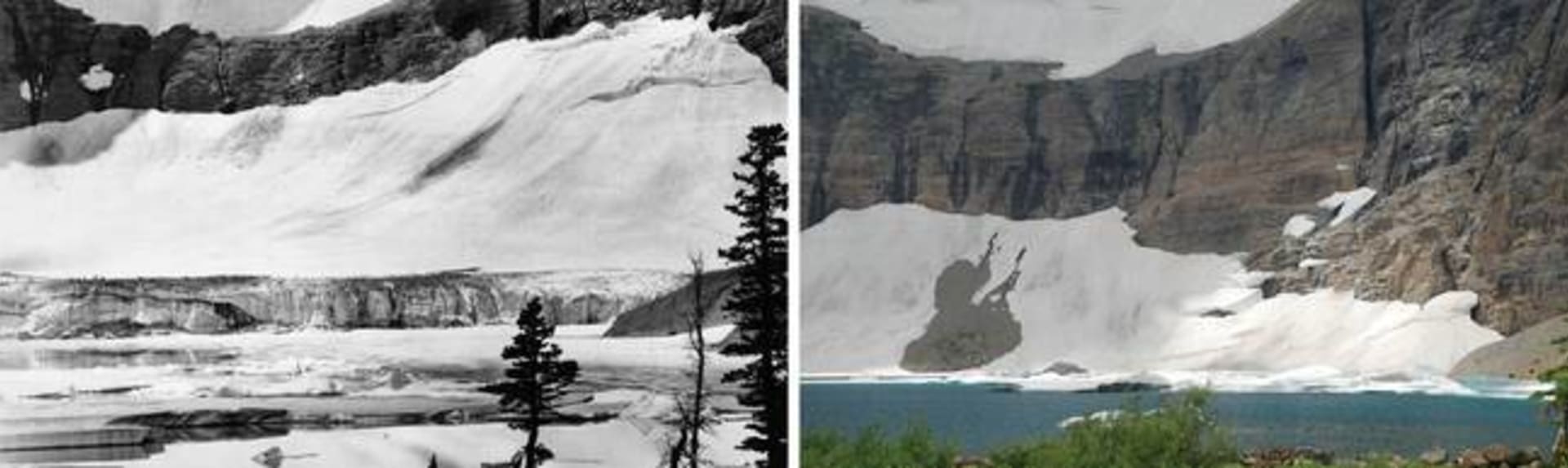 Ledovec Iceberg před a po