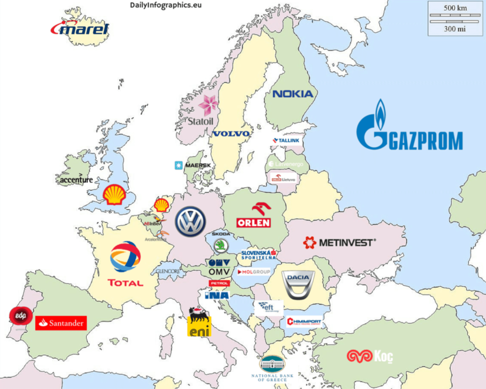 Trefné mapy Evropy