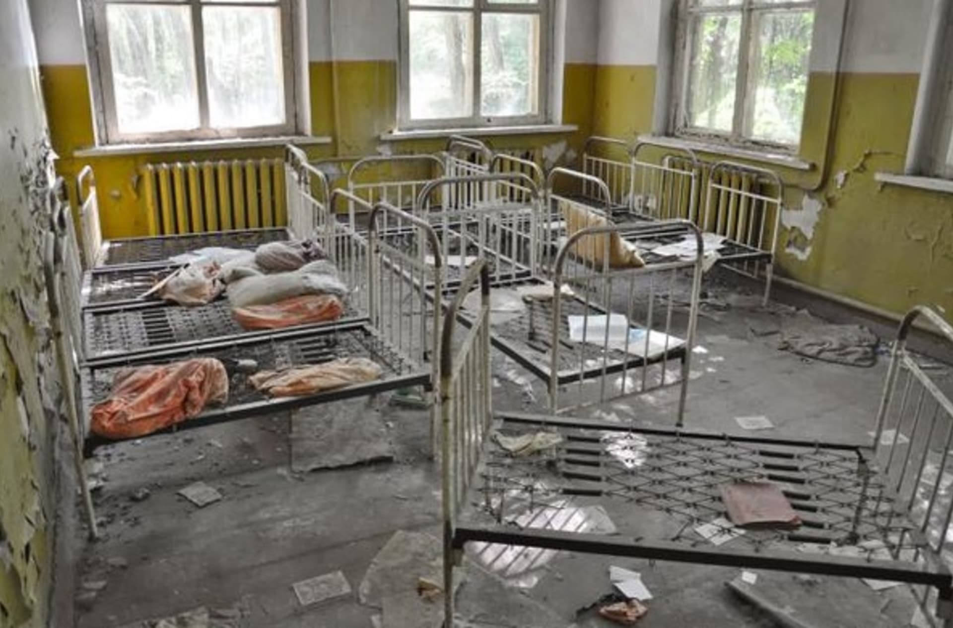 Pripyat nedaleko Černobylu na Ukrajině