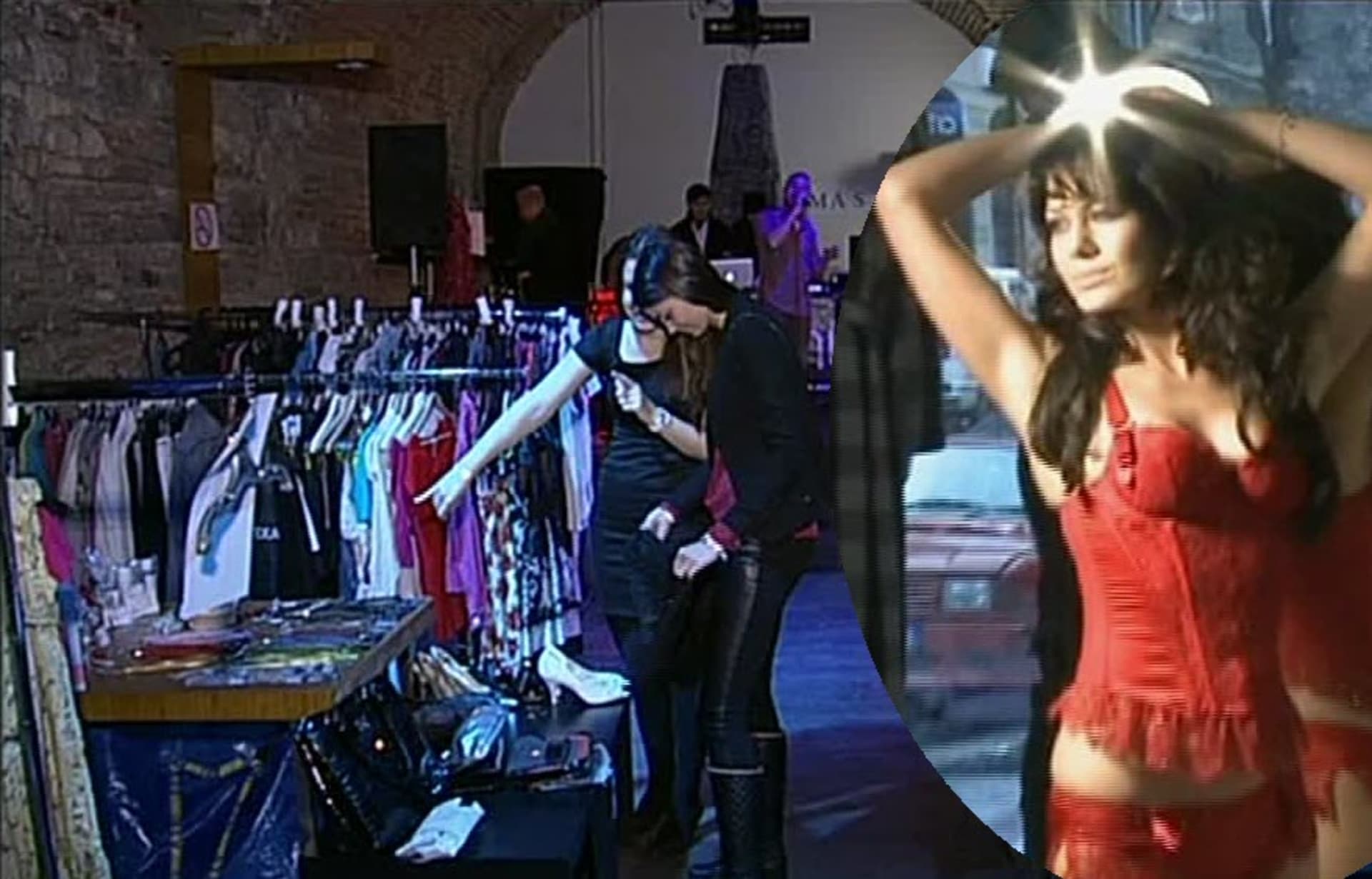 Video VIP zprávy: Když modelky pořádají bazárek, je tu k vidění - kromě báječného oblečení - leccos zajímavého