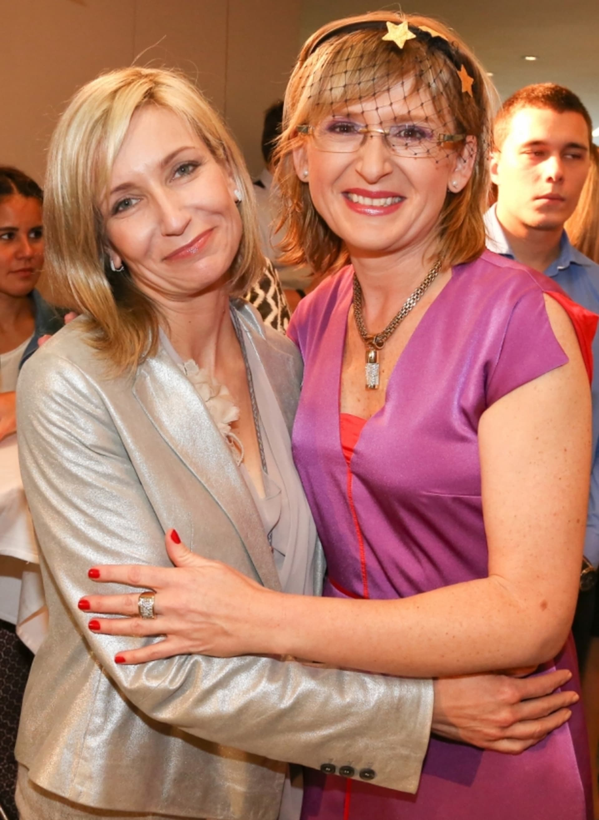 Štěpánka Duchková (vpravo) se stylistkou Klárou Klempířovu