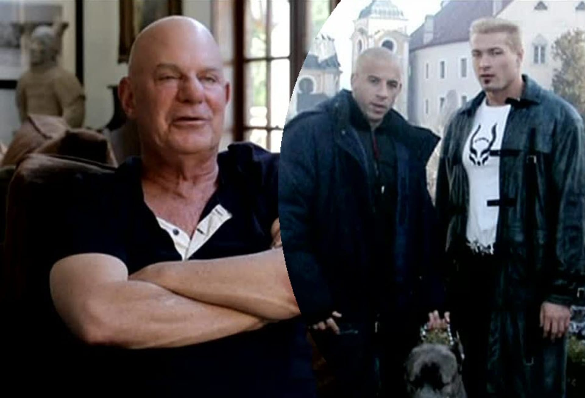 Video VIP zprávy: Petr Jákl s Vinem Dieselem a producent jeho snímku Ghoul, s nímž se potkal v Praze při natáčení