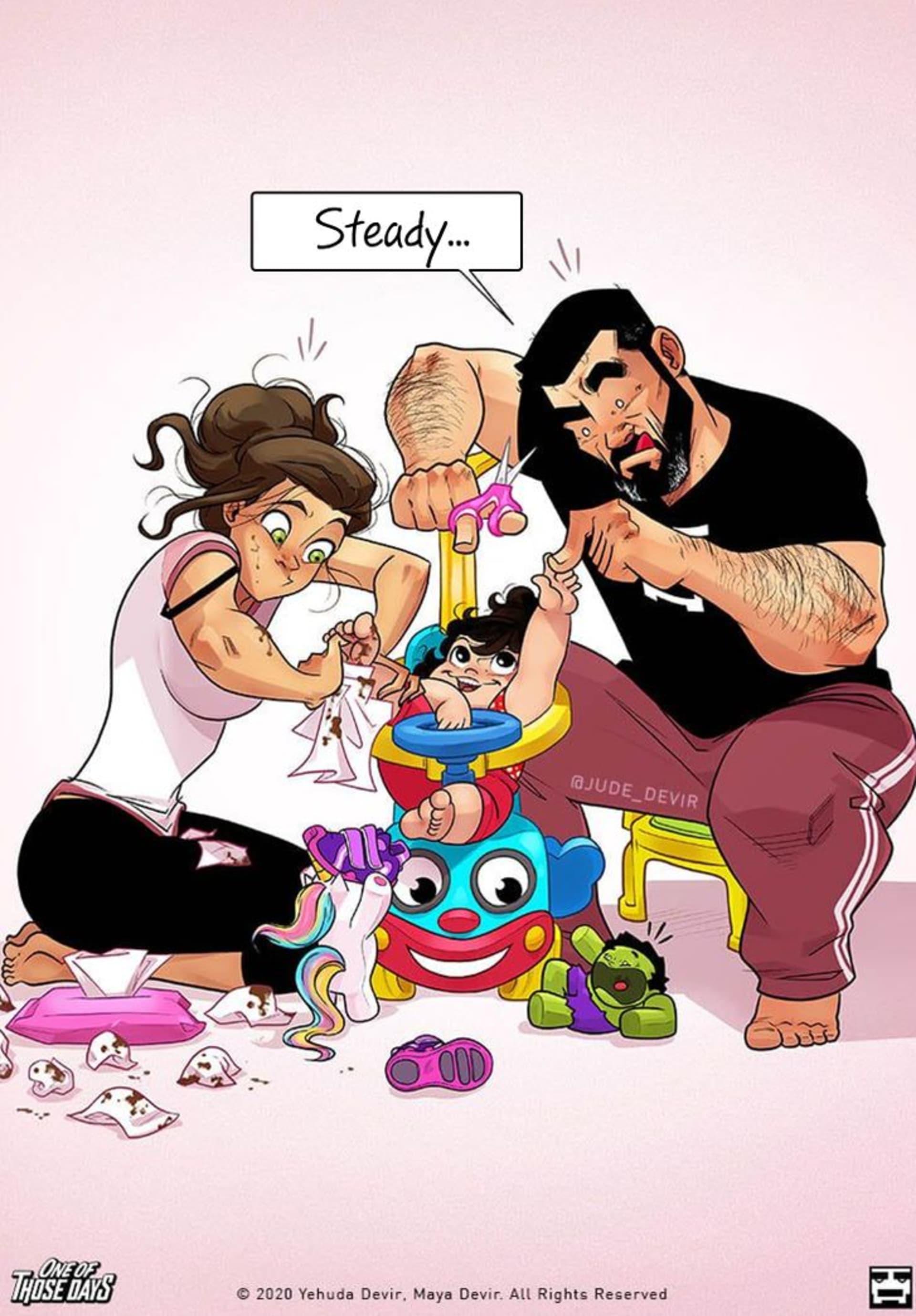 Vtipné ilustrace o rodinném životě 11
