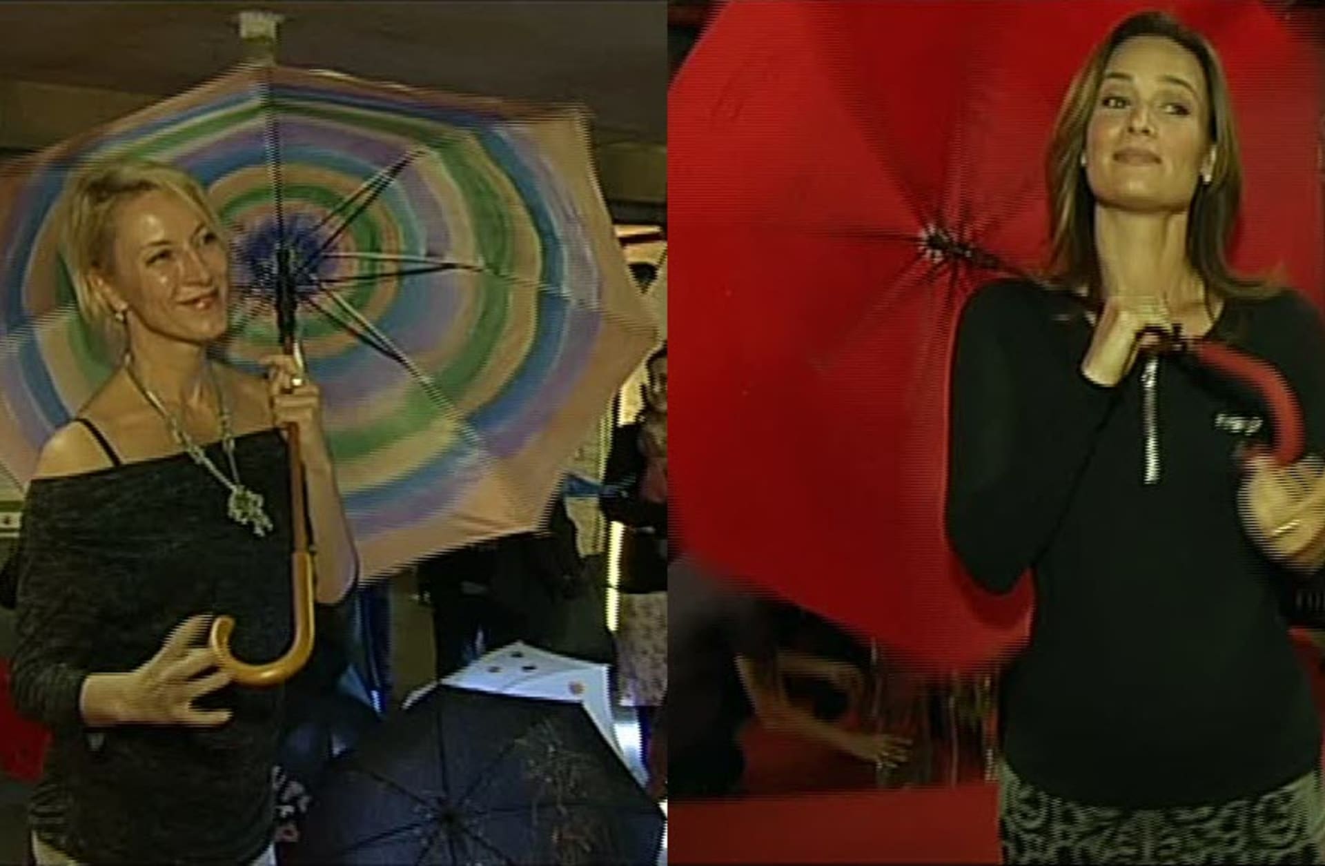 Video VIP zprávy: Klára Doležalová, Renata Dresslerová a jejich vlastnoručně vyrobené deštníky