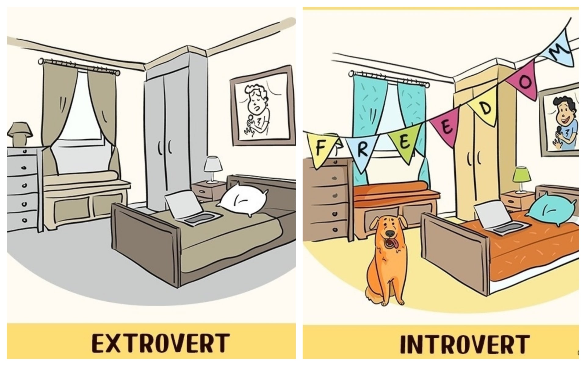 Rozdíl mezi extroverty a introverty 13