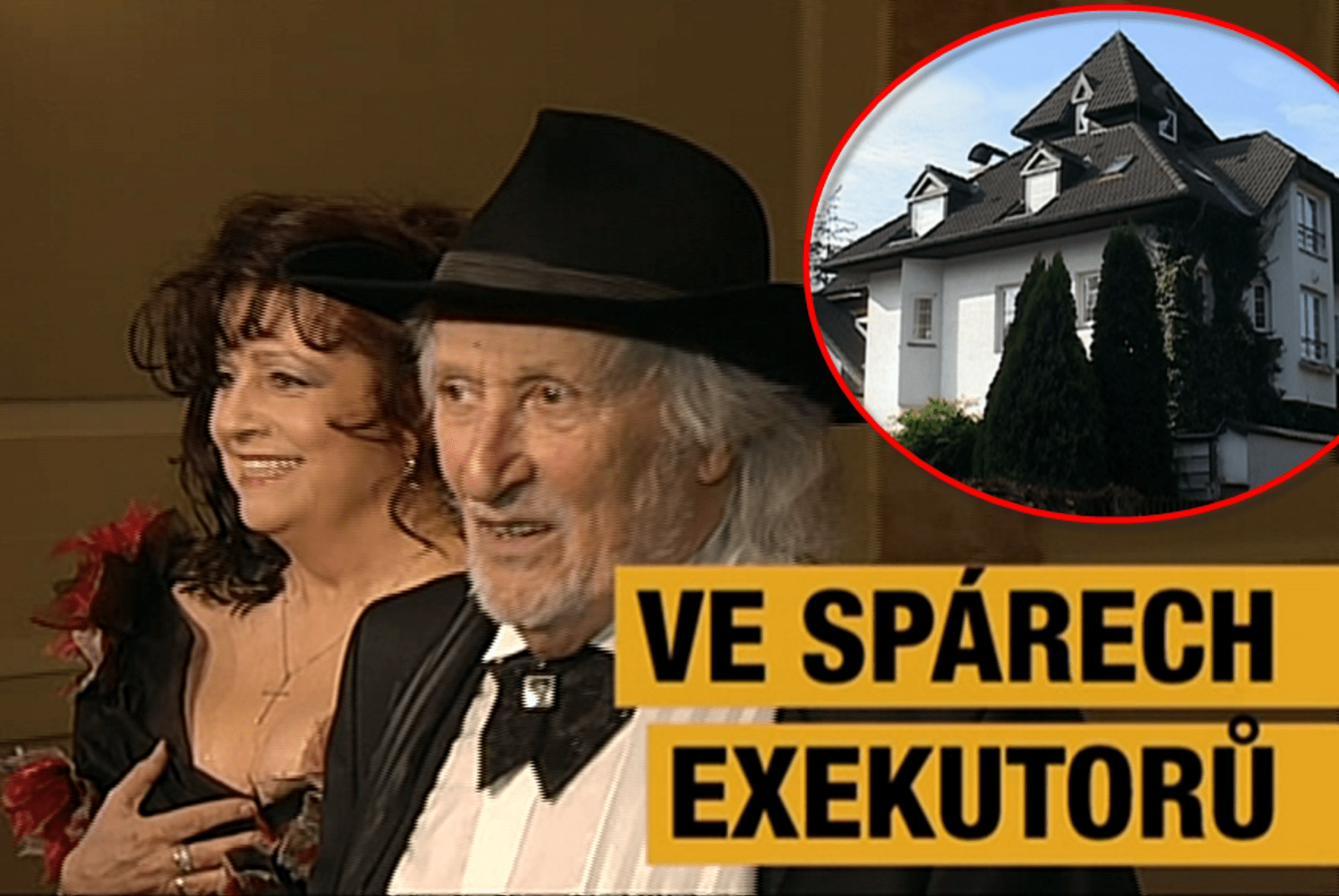 Video VIP zprávy: I nad Jakubiskovými se houpal Damoklův meč v podobě exekuce na jejich luxusní vilu