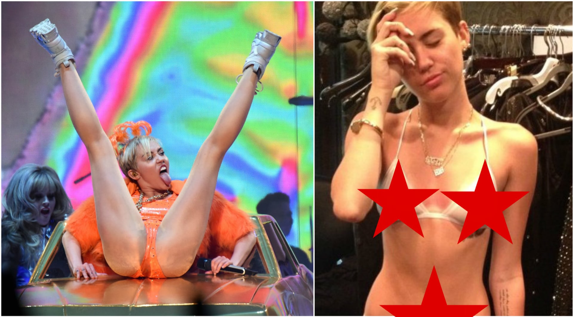 Miley Cyrus a uniklé fotky.