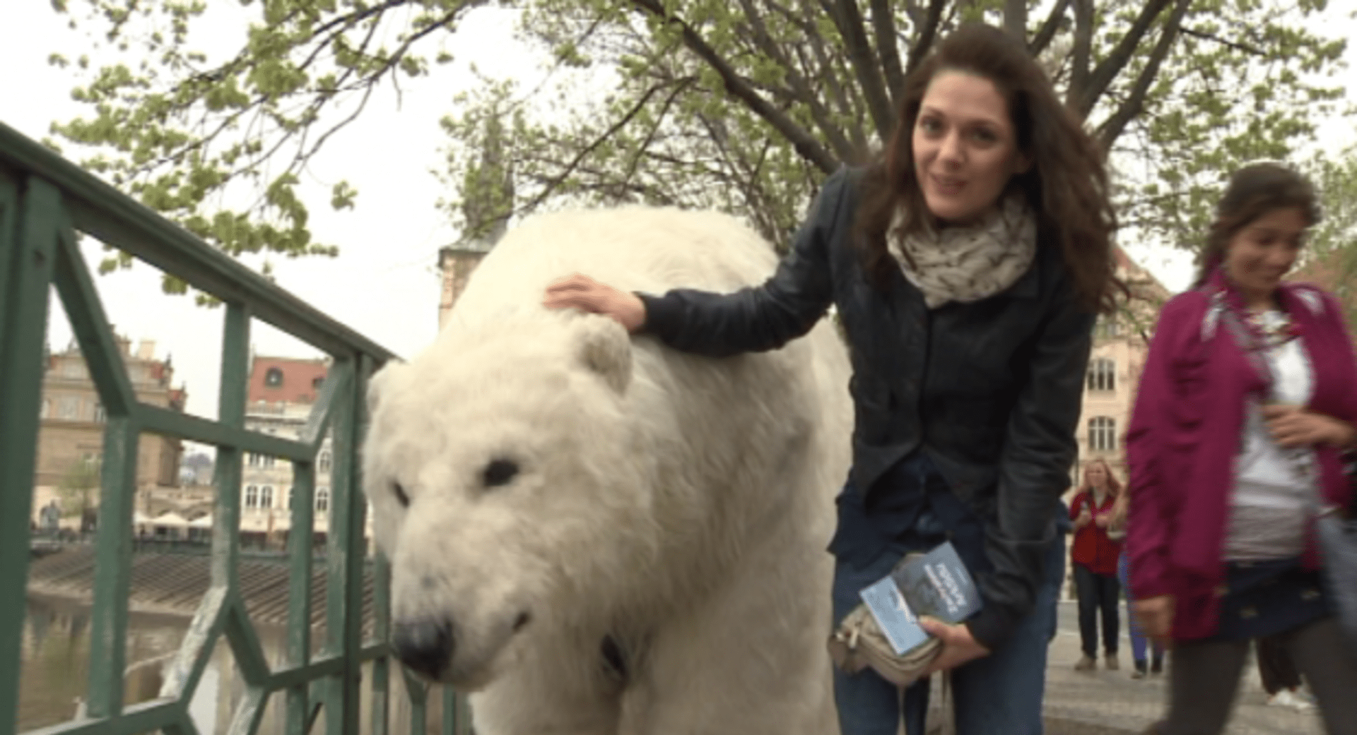 Video VIP zprávy: Klára Issová s ledním medvědem