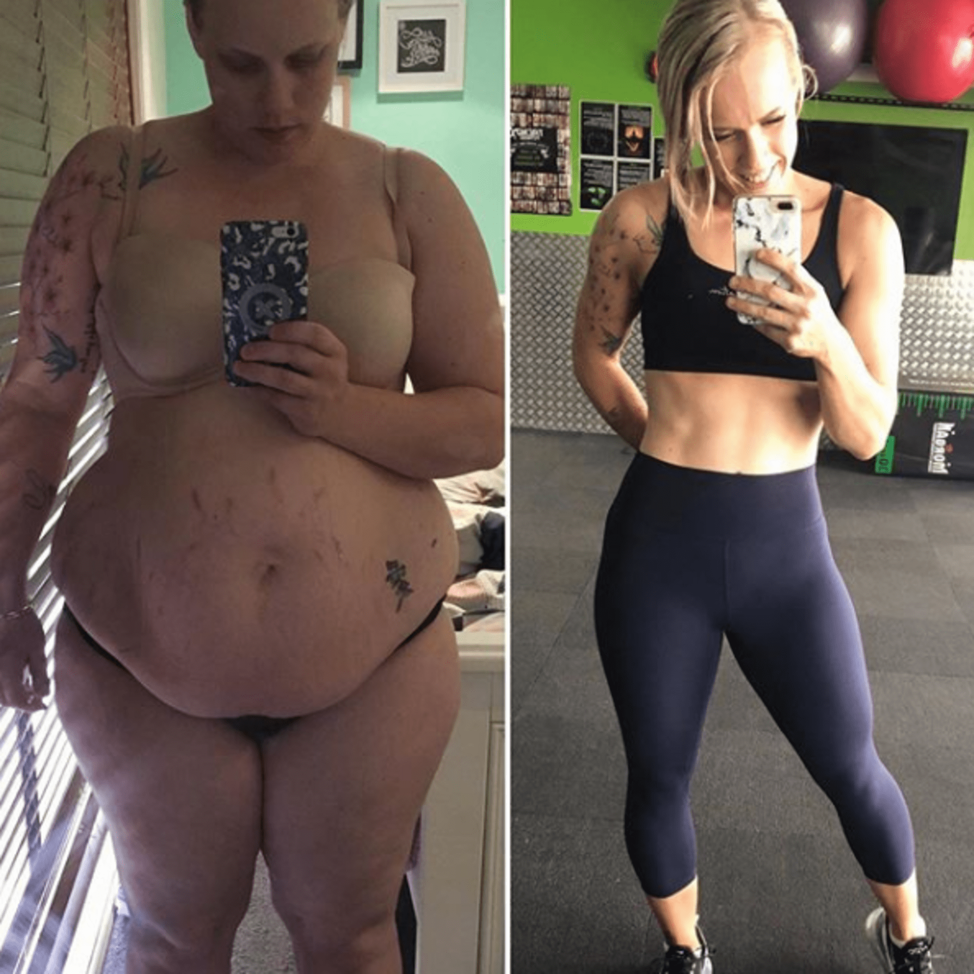 Žena zhubla téměř 60 kilo  3