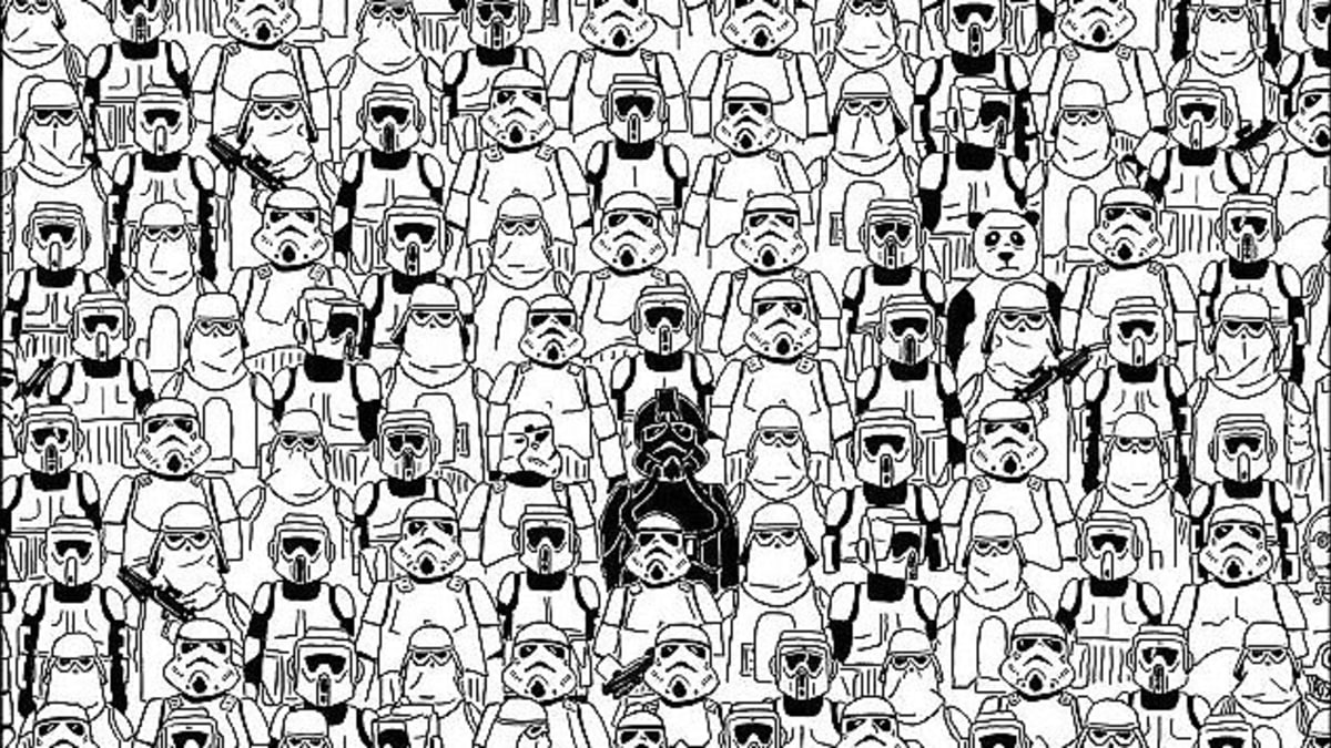 Najdete mezi stormtroopery pandu?