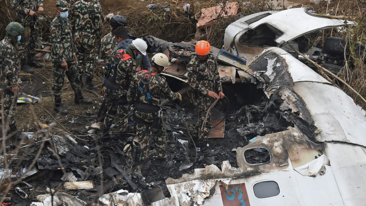 Letecké neštěstí v Nepálu - video od pasažéra 1