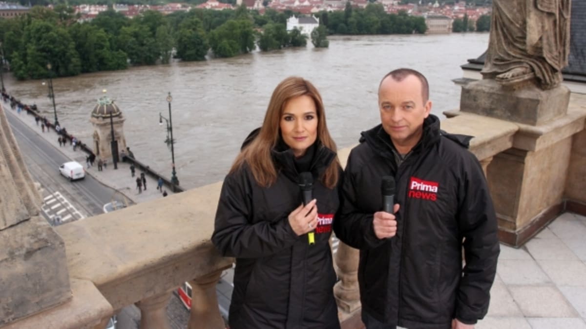 Video VIP zprávy: Klára Doležalová a Karel Voříšek - zpravodajství o povodních