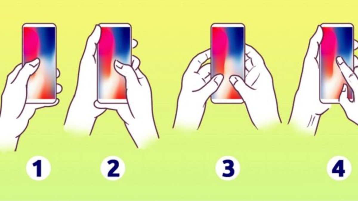 Jak držíte svůj mobil?