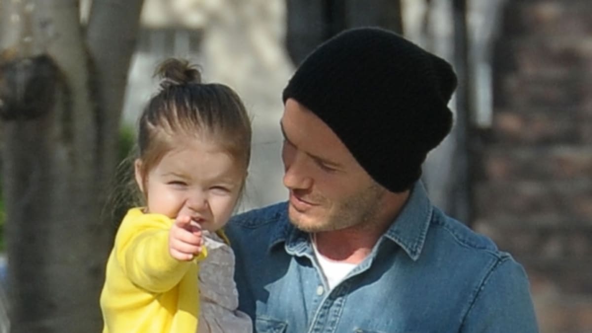 Tatínek Beckham plánuje, že z Harper bude fotbalistka