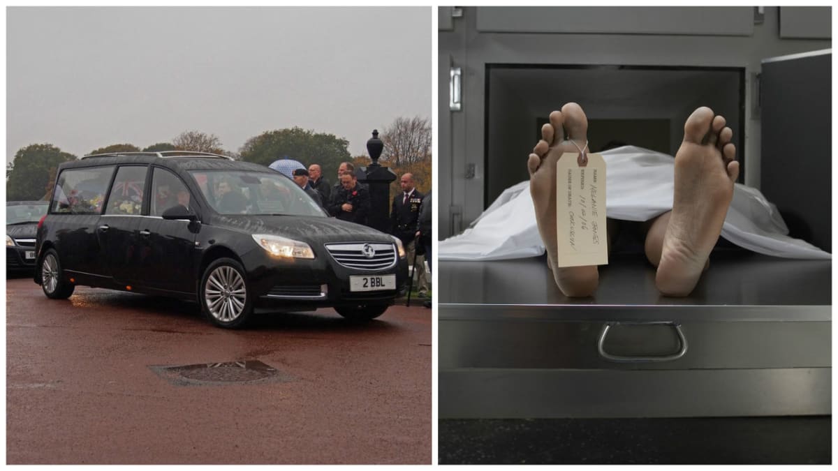 Muž se probudil při cestě na vlastní pohřeb.