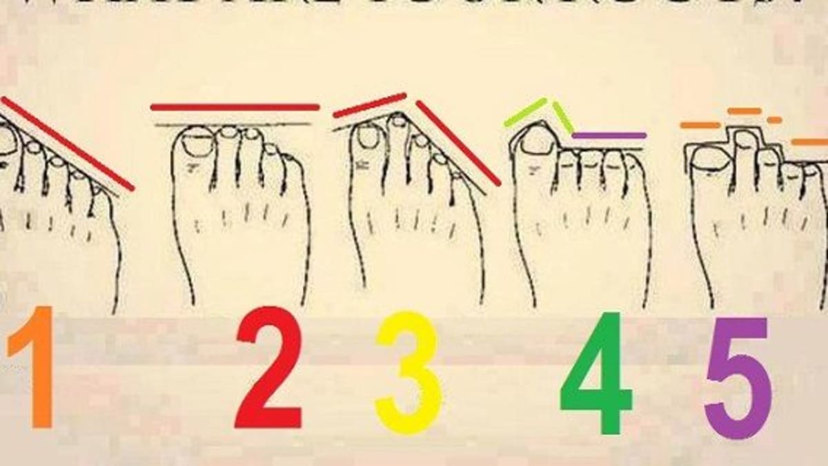 Jak vypadají vaše prsty na nohou?