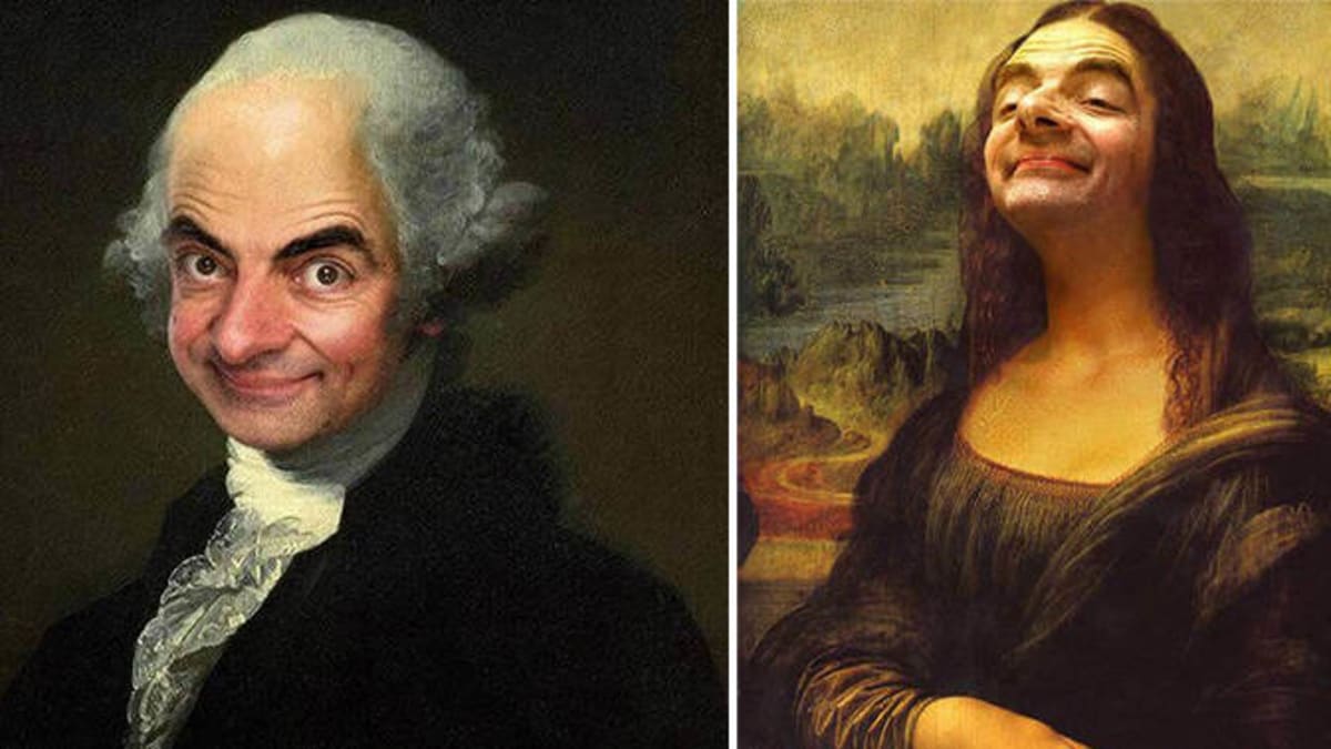 Mr. Bean jako Mona Lisa? 10 fotomontazi, ktere vas dostanou do kolen