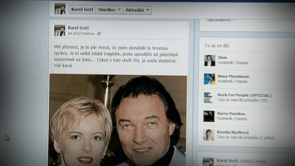 Video VIP zprávy: Jako první se k Ivetině smrti vyjádřil Karel Gott