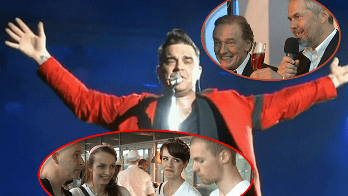 Video VIP zprávy: Podívejte se, jak probíhala utajená partky ke koncertu Robbieho Williamse