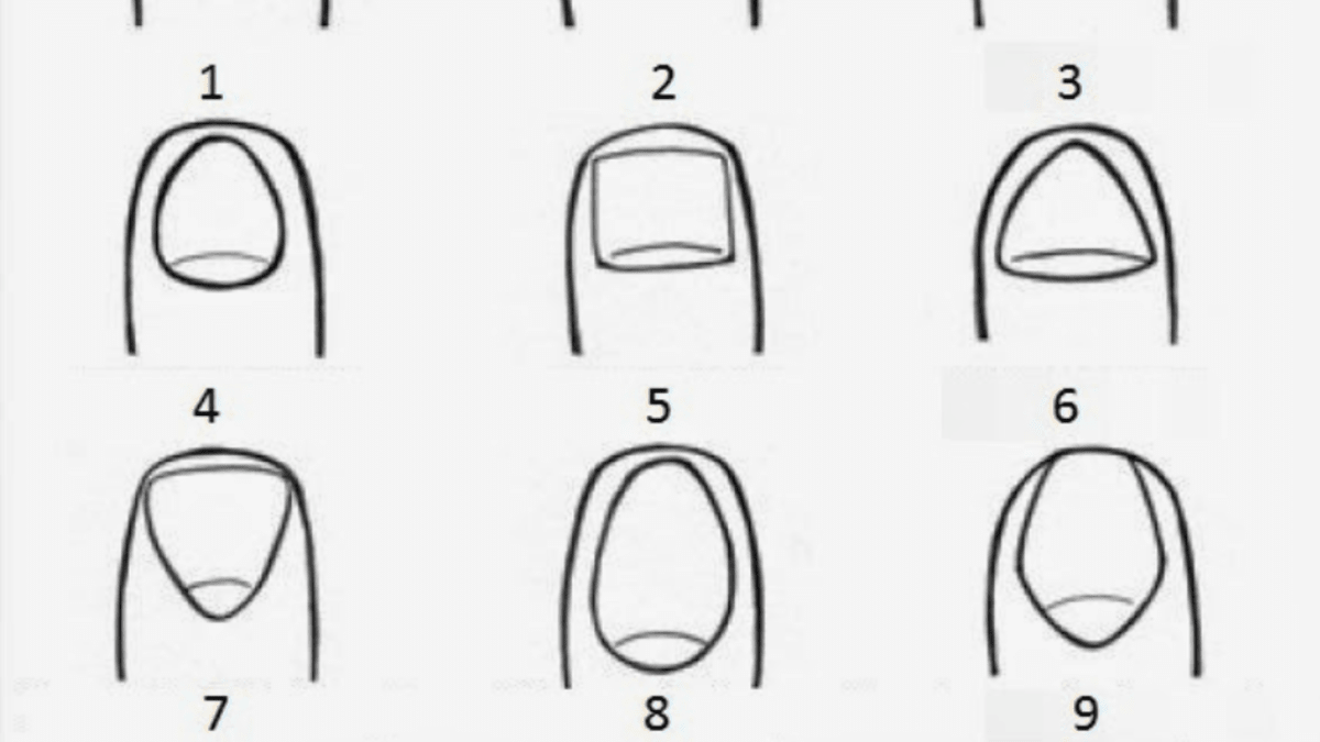 Jaký tvar mají vaše nehty?